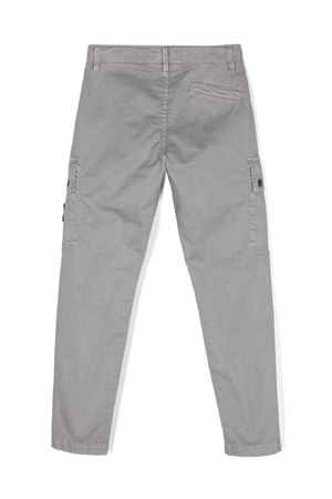 grey cotton trousers STONE ISLAND KIDS | 811630115V0164